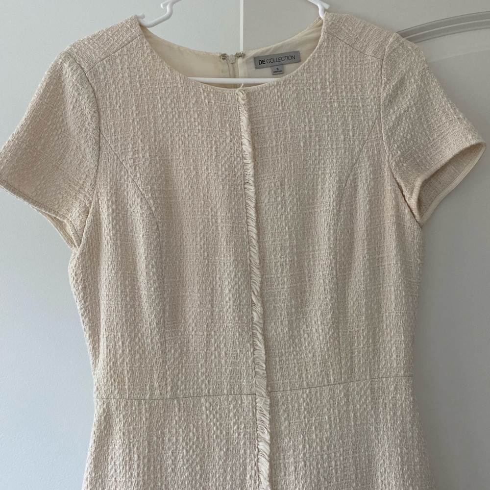 Downeast Basics Elegant Cream Straight Dress - Picture 2 of 4